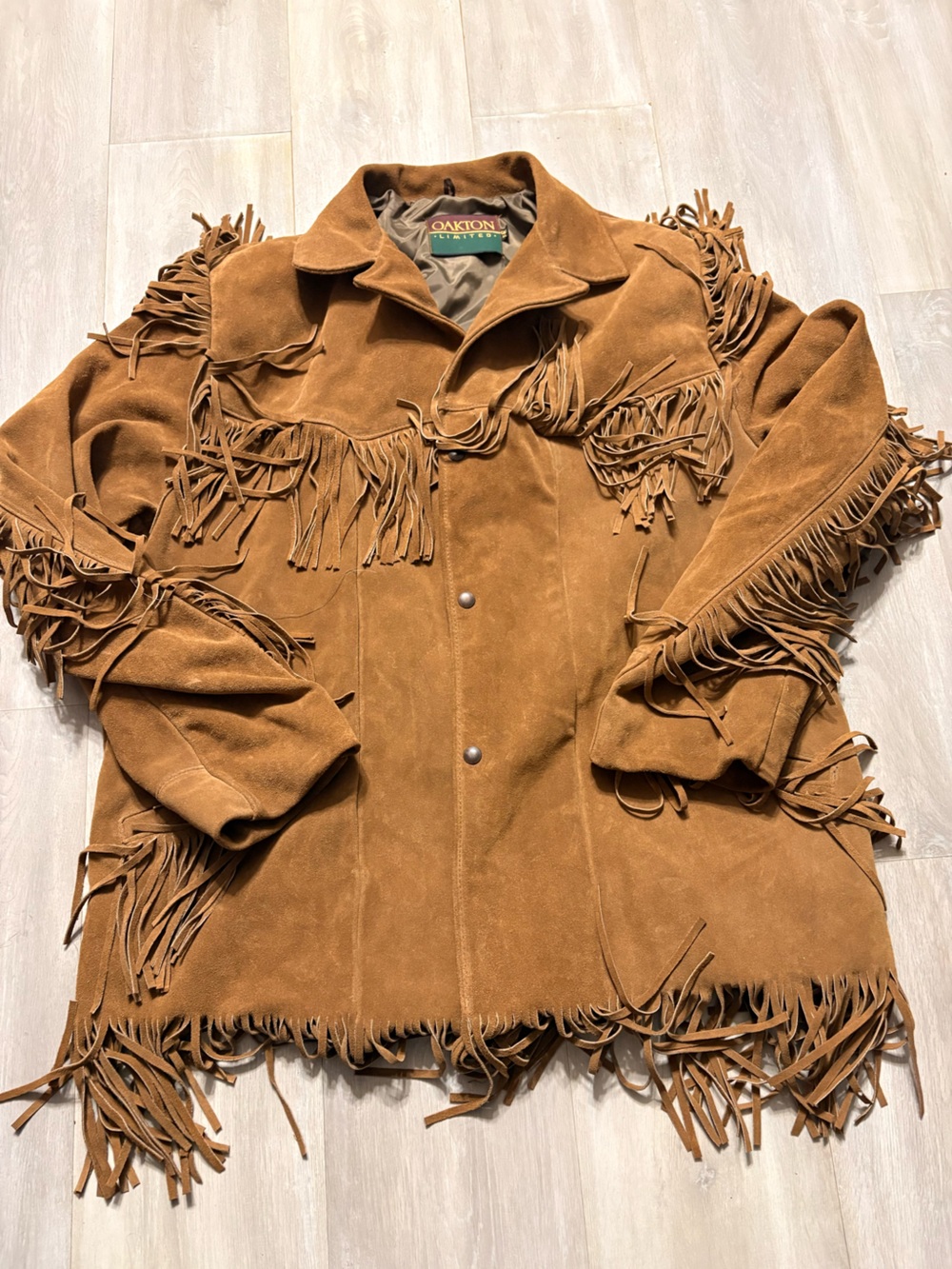 Oakton Suede Fringe Leather Jacket - Brown
